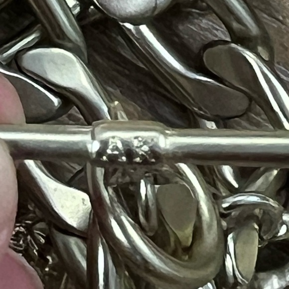 VINTAGE ANNE KLEIN Lion’s Head Necklace Silver-Gold-Platinum Tone - Picture 7 of 8